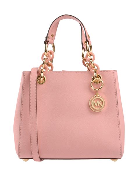 pink and white mk purse